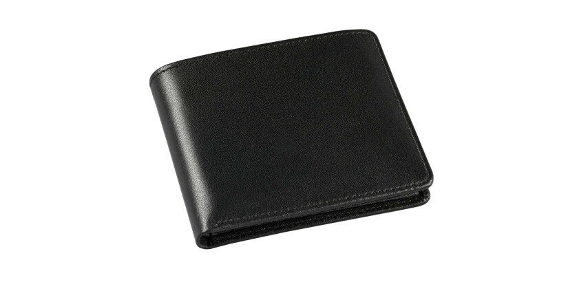 Quo Vadis - Porte-cartes/porte billets - Silky - 11,5x9x2,2 cm Cuir pleine fleur de vachette