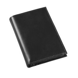 Porte feuille 3 volets Quo Vadis - Silky - 13,5x9,5x1,6 cm - Noir