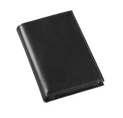 Quo Vadis - Portefeuille à volets - Silky - Noir - 13,5x9,5x1,6 cm Cuir pleine fleur de vachette
