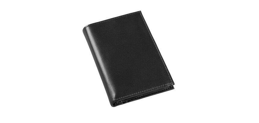Quo Vadis - Portefeuille à volets - Silky - Noir - 13,5x9,5x1,6 cm Cuir pleine fleur de vachette