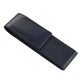 Quo Vadis - Etui stylo 2 places - Eaton - 16x2,5x0,8 cm - Cuir pleine fleur de vachette - 1 compartiment(s) -  par 4