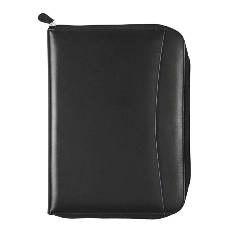Quo Vadis - Conférencier - Satiny - Noir - 18x24 cm - Cuir pleine fleur de vachette