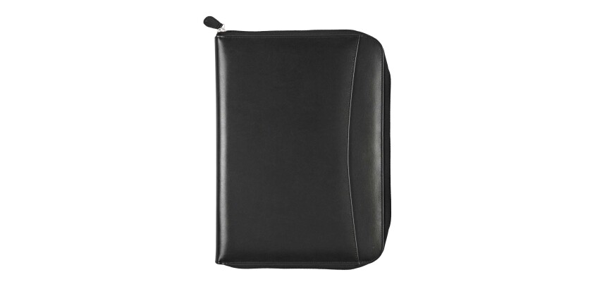 Quo Vadis - Conférencier - Satiny - Noir - 18x24 cm Cuir pleine fleur de vachette