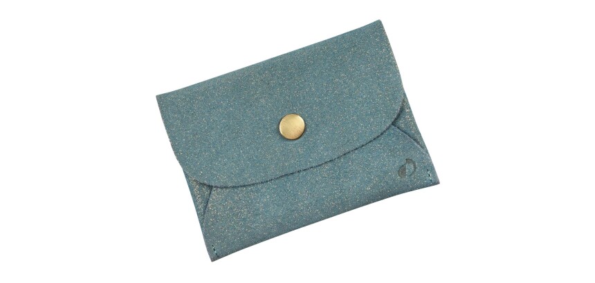 Quo Vadis - Mini pochette - Julo - 11,5x8,5 cm - Cuir de vachette suédé- par 6
