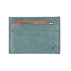 Quo Vadis - Porte-carte - Julo - 10x7 cm - Cuir de vachette suédé- par 6
