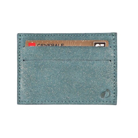 Quo Vadis - Porte-carte - Julo - 10x7 cm - Cuir de vachette suédé- par 6