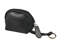 Quo Vadis - Mini porte-clés/porte-monnaie - Goya - Noir - 7,5x4x7 cm Cuir pleine fleur de vachette