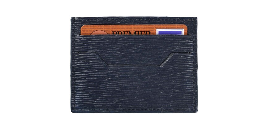 Quo Vadis - Porte-carte - Eaton - 10x8,5 cm Cuir pleine fleur de vachette