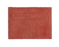 Quo Vadis - Porte-carte - Julo - Rouge - 10x7 cm Cuir de vachette suédé