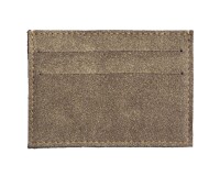 Quo Vadis - Porte-carte - Julo - Beige - 10x7 cm Cuir de vachette suédé
