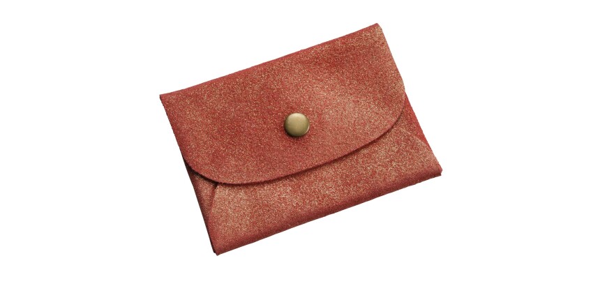 Quo Vadis - Mini pochette - Julo - 11,5x8,5 cm Cuir de vachette suédé