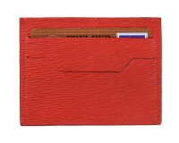 Quo Vadis - Porte-carte - Eaton - Rouge - 10x8,5 cm Cuir pleine fleur de vachette