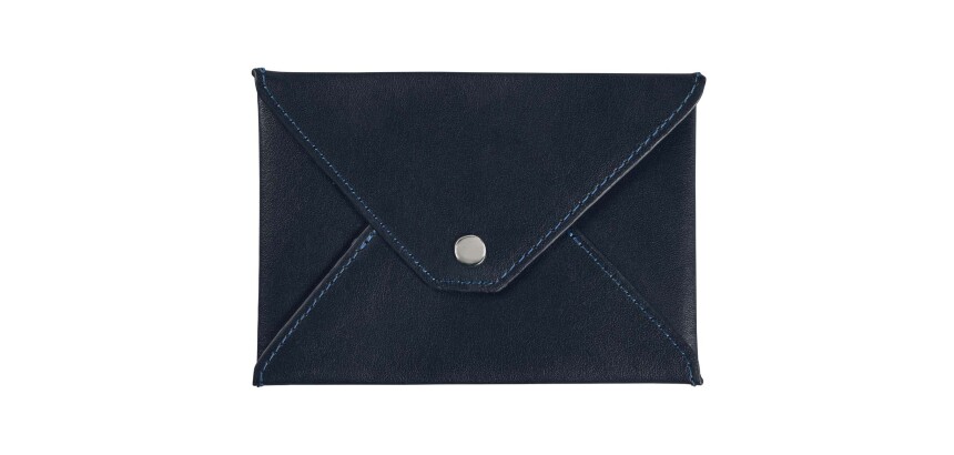 Quo Vadis - Enveloppe papiers identité - Satiny - 14x9,5 cm Cuir pleine fleur de vachette