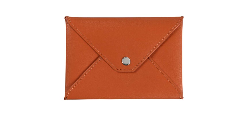 Quo Vadis - Enveloppe papiers identité - Satiny - 14x9,5 cm Cuir pleine fleur de vachette