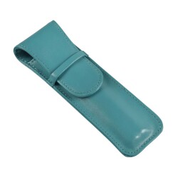 Quo Vadis - Etui stylo 2 places - Satiny - 16x2,5x0,8 cm Cuir pleine fleur de vachette - 1 compartiment(s)