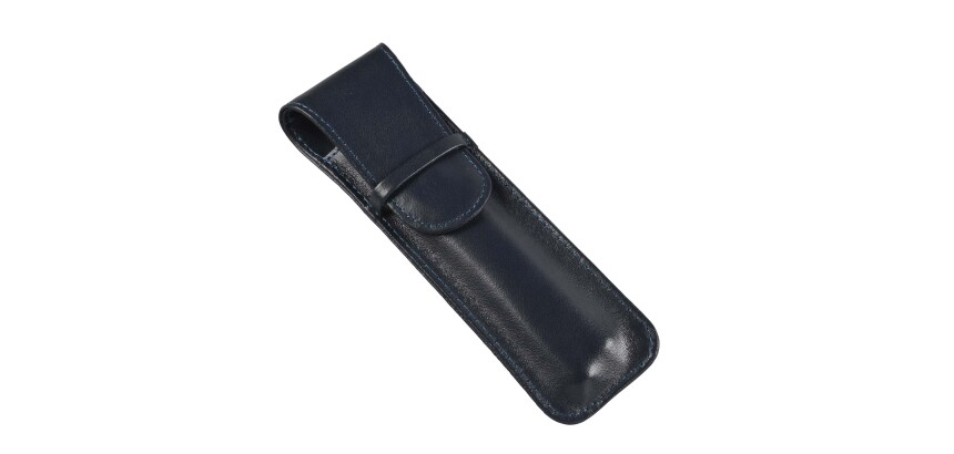 Quo Vadis - Etui stylo 2 places - Satiny - 16x2,5x0,8 cm Cuir pleine fleur de vachette - 1 compartiment(s)