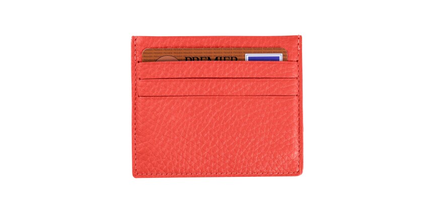 Quo Vadis - Porte-carte - Camargue - 10x8,5 cm - Cuir pleine fleur de taurillon