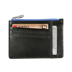 Quo Vadis - Porte-cartes/porte-monnaie - Holi - 13,2x9,5x0,2 cm - Cuir pleine fleur de vachette - par 6