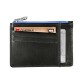 Quo Vadis - Porte-cartes/porte-monnaie - Holi - 13,2x9,5x0,2 cm - Cuir pleine fleur de vachette - par 6