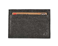 Quo Vadis - Porte-carte - Julo - Noir - 10x7 cm Cuir de vachette suédé