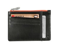 Quo Vadis - Porte-cartes/porte-monnaie - Holi - Corail - 13,2x9,5x0,2 cm Cuir pleine fleur de vachette