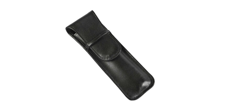 Quo Vadis - Etui stylo 2 places - Satiny - 16x2,5x0,8 cm Cuir pleine fleur de vachette - 1 compartiment(s)