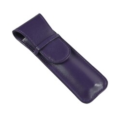 Quo Vadis - Etui stylo 2 places - Satiny - 16x2,5x0,8 cm Cuir pleine fleur de vachette - 1 compartiment(s)