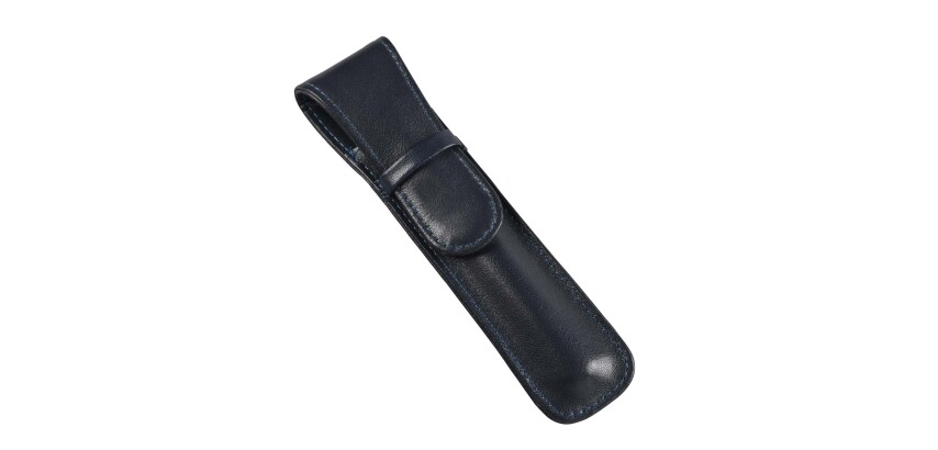 Quo Vadis - Etui stylo 1 place - Satiny - 16,5x5x1 cm Cuir pleine fleur de vachette - 1 compartiment(s)