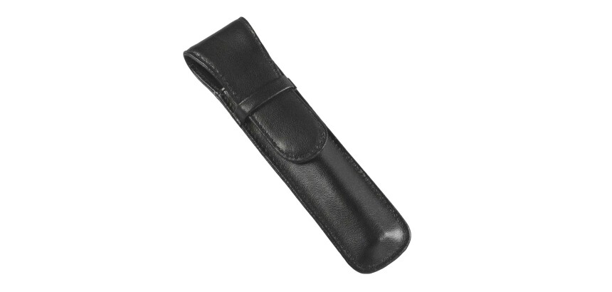 Quo Vadis - Etui stylo 1 place - Satiny - 16,5x5x1 cm Cuir pleine fleur de vachette - 1 compartiment(s)