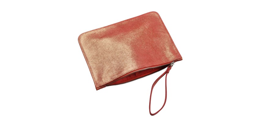 Quo Vadis - Pochette - Julo - 18x25 cm Cuir de vachette suédé