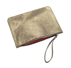 Quo Vadis - Pochette - Julo - 18x25 cm Cuir de vachette suédé
