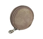 Quo Vadis - Porte-monnaie - Ronde - Julo - 9x9x4 cm - Cuir de vachette suédé - 1 compartiment(s) -  par 6