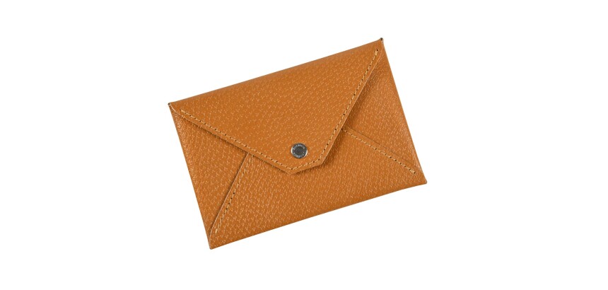 Quo Vadis - Enveloppe papiers identité - Pekari - 14x9,5 cm Cuir pleine fleur de porc