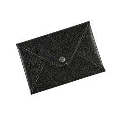 Quo Vadis - Enveloppe papiers identité - Pekari - 14x9,5 cm Cuir pleine fleur de porc