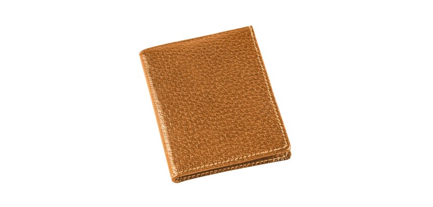 Quo Vadis - Porte-cartes/porte billets - Pekari - 12x8,5x1,2 cm Cuir pleine fleur de porc