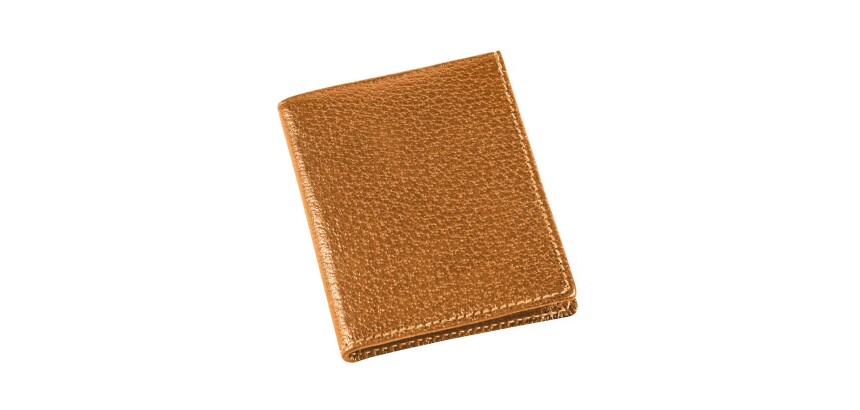 Quo Vadis - Porte-cartes/porte billets - Pekari - 12x8,5x1,2 cm Cuir pleine fleur de porc