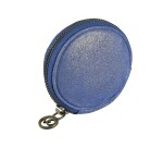 Quo Vadis - Porte-monnaie - Ronde - Julo - 9x9x4 cm Cuir de vachette suédé - 1 compartiment(s)