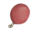 Quo Vadis - Porte-monnaie - Ronde - Julo - 9x9x4 cm Cuir de vachette suédé - 1 compartiment(s)
