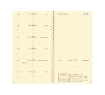 Quo Vadis - Agenda - Spiralé - 2026 - Italnote S Prestige - Semainier Horizontal - Français - Impala - Noir - 12 mois et 1/2 de mi-décembre à décembre - 8,8x17 cm avec répertoire