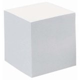 Bloc cube Quo Vadis - Classic - 9x9x8 cm  par 20 - Blanc