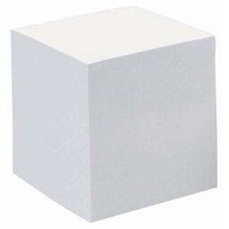 Bloc cube Quo Vadis - Classic - 9x9x8 cm  par 20 - Blanc