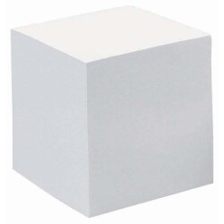 Quo Vadis - Bloc cube - Classic - Blanc - 9x9x8 cm - par 20