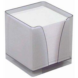 Bloc cube Plexi Quo Vadis - Classic - 10x10x9,5 cm  par 20 - Plexi blanc