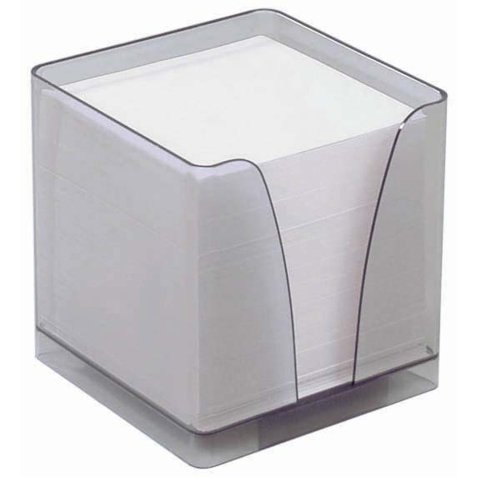 Bloc cube Plexi Quo Vadis - Classic - 10x10x9,5 cm  par 20 - Plexi blanc