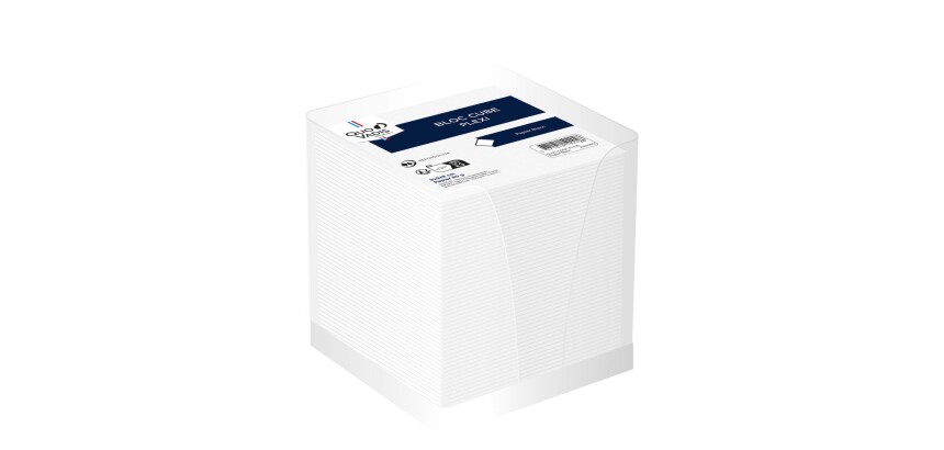 Quo Vadis - Bloc cube - Classic - Blanc - 10x10x9,5 cm - par 20