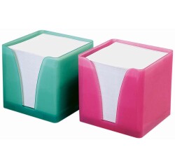 Quo Vadis - Bloc cube - Classic - Blanc - 10x10x9,5 cm - par 20