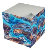 Quo Vadis - Bloc cube - Fantaisie - Multicolore - 9x9x8 cm - par 30