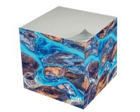 Quo Vadis - Bloc cube - Fantaisie - Multicolore - 9x9x8 cm - par 30