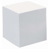 Quo Vadis - Bloc cube - Classic - Blanc - 9x9x7,5 cm - par 20