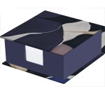 Quo Vadis - Bloc cube - Iconique - 11x11x4,5 cm - par 4